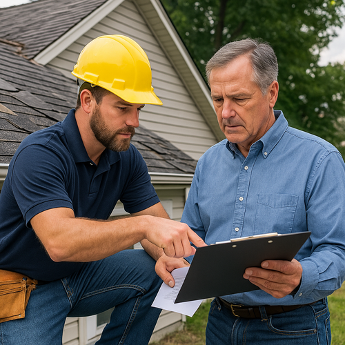 insurance claim help homeowner and roofer