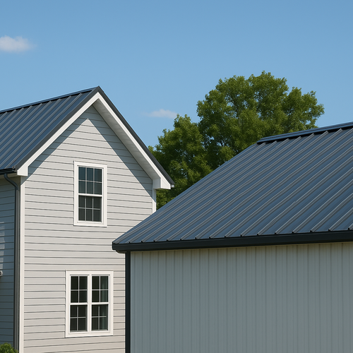 metal roofing on a farm